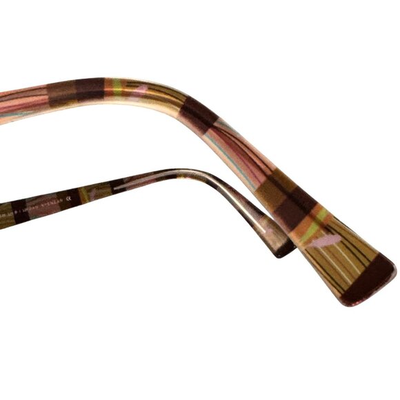 FYSH Urban Eyewear Glasses Frames Only Striped Copper Tone Modern 50-18-135 - Picture 9 of 13